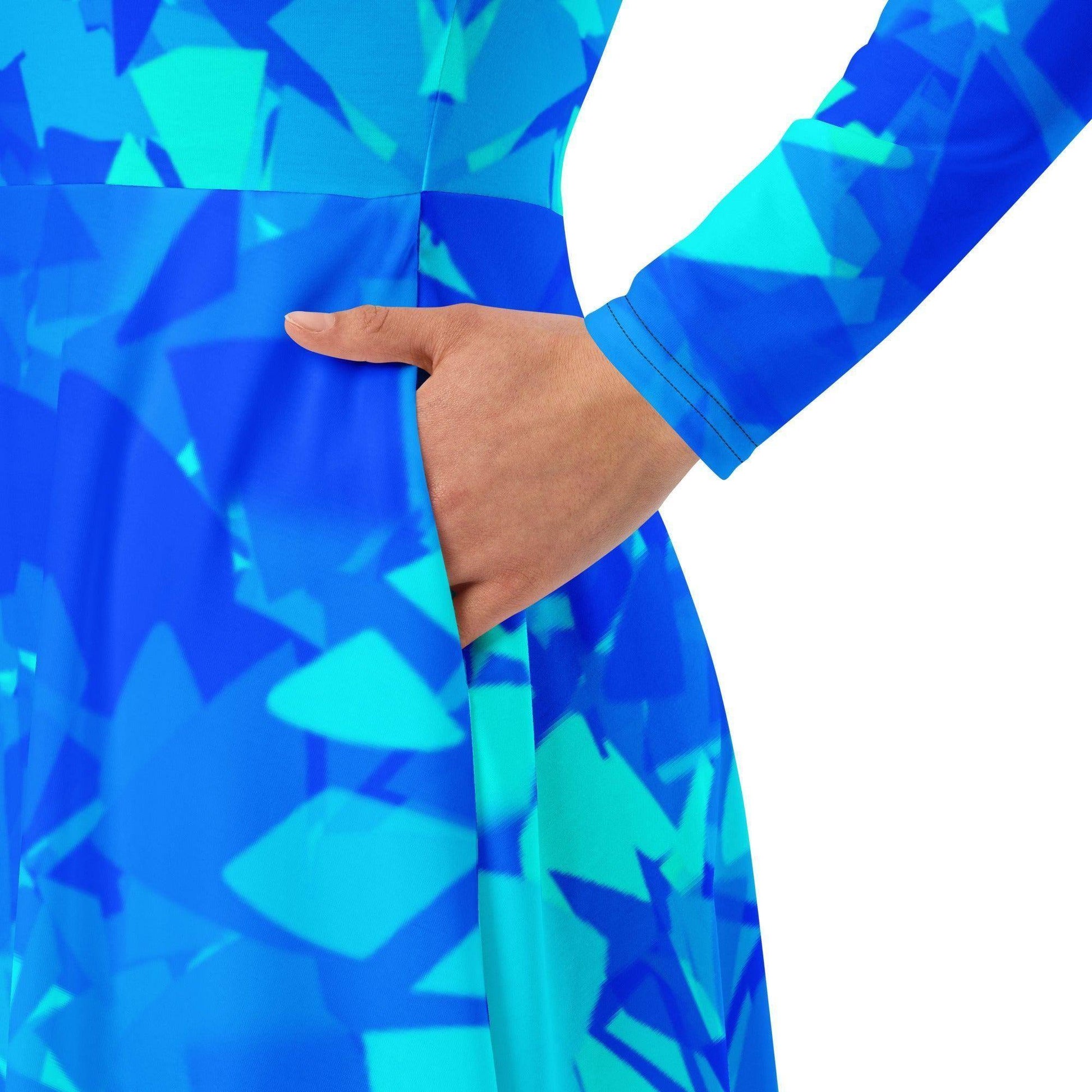 blue-crystal-langarmliges-midikleid-midikleid-jlr-design-3 - JLR Design