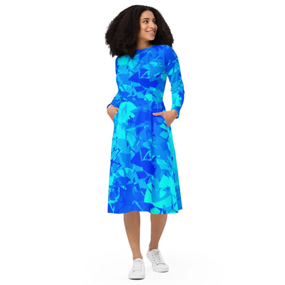 blue-crystal-langarmliges-midikleid-midikleid-jlr-design-4 - JLR Design