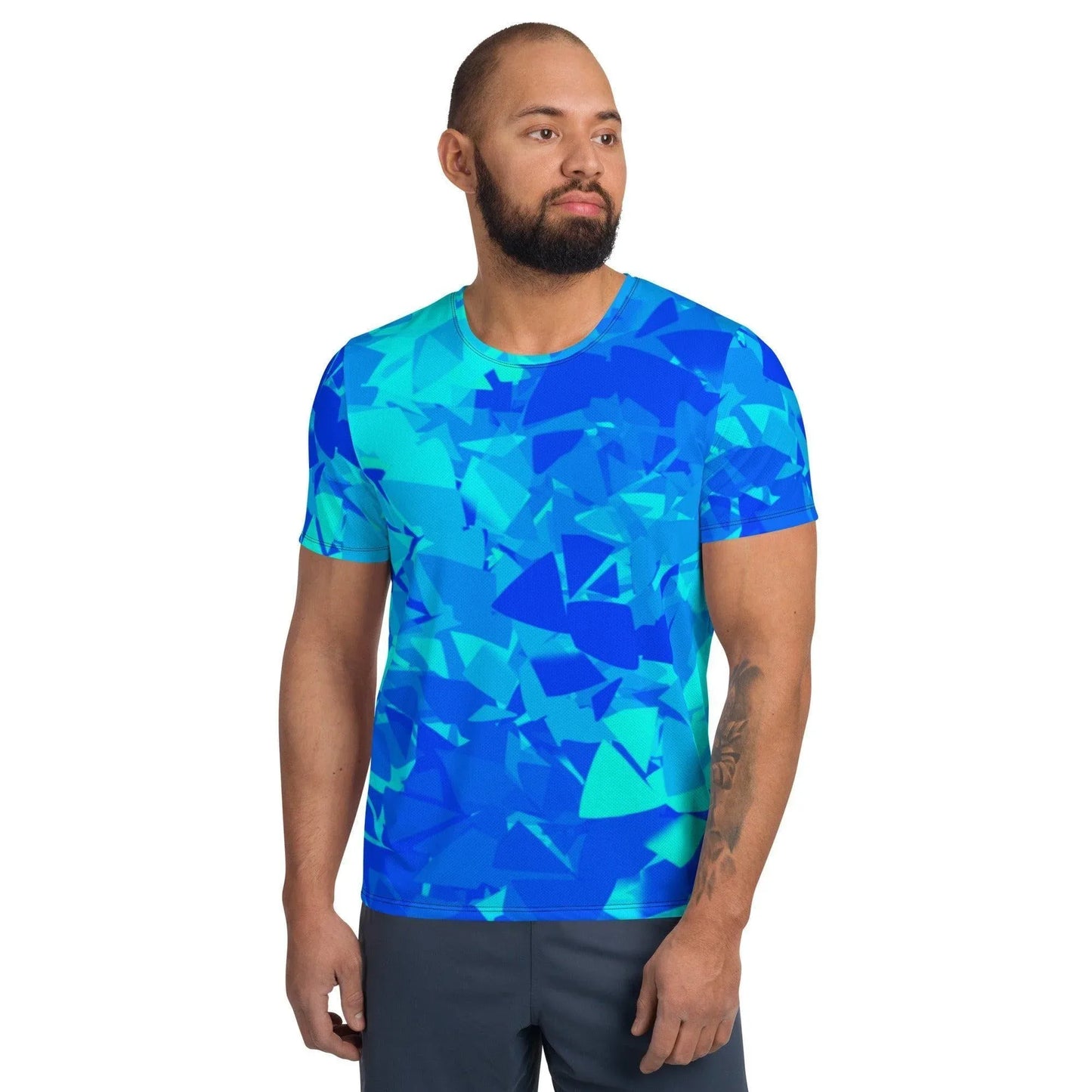blue-crystal-sport-t-shirt-fur-herren-sport-t-shirt-jlr-design-1 - JLR Design