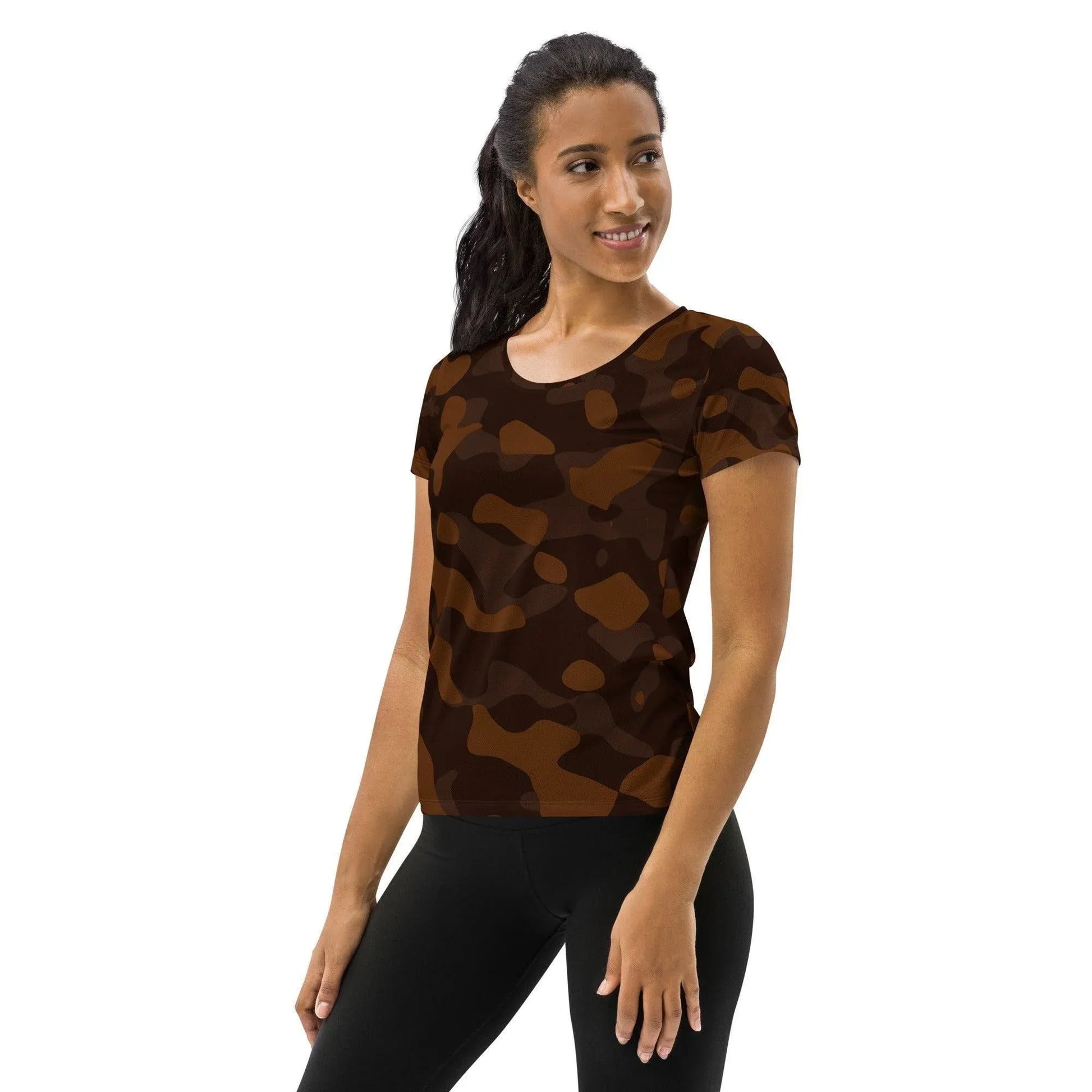 braun-camouflage-sport-t-shirt-fur-damen-sport-t-shirt-jlr-design-4 - JLR Design