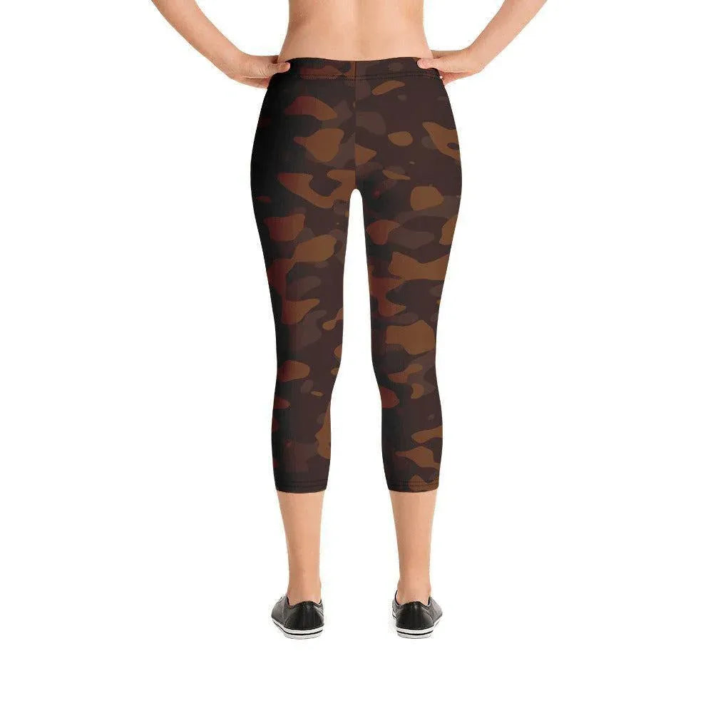 braune-camouflage-damen-capri-leggings-capri-leggings-jlr-design-2 - JLR Design
