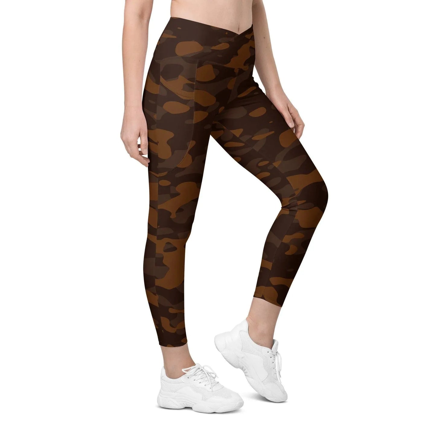 braune-camouflage-damen-v-bund-leggings-mit-taschen-v-bund-leggings-jlr-design-2 - JLR Design
