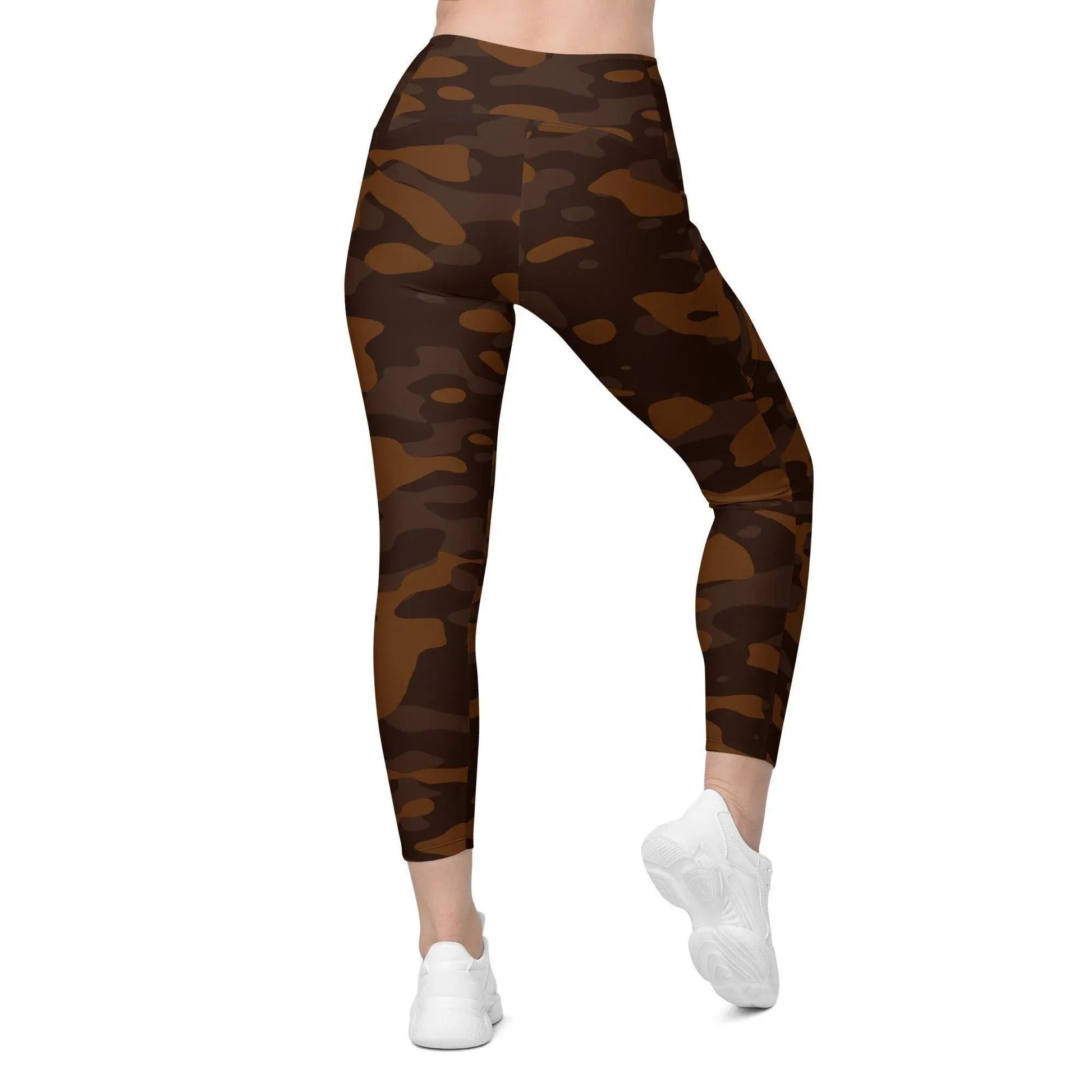 braune-camouflage-damen-v-bund-leggings-mit-taschen-v-bund-leggings-jlr-design-6 - JLR Design