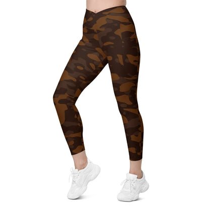 braune-camouflage-damen-v-bund-leggings-mit-taschen-v-bund-leggings-jlr-design-7 - JLR Design