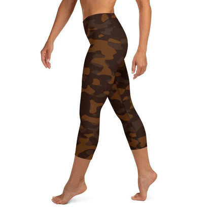braune-camouflage-damen-yoga-capri-leggings-yoga-capri-leggings-jlr-design-3 - JLR Design