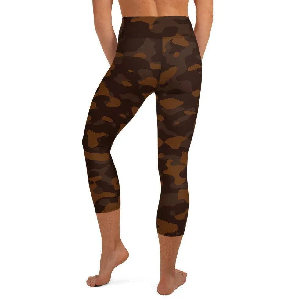braune-camouflage-damen-yoga-capri-leggings-yoga-capri-leggings-jlr-design-4 - JLR Design