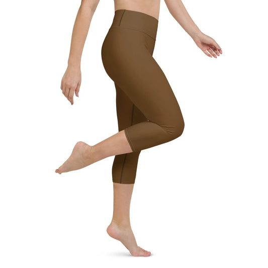 braune-damen-yoga-capri-leggings-yoga-capri-leggings-jlr-design-1 - JLR Design