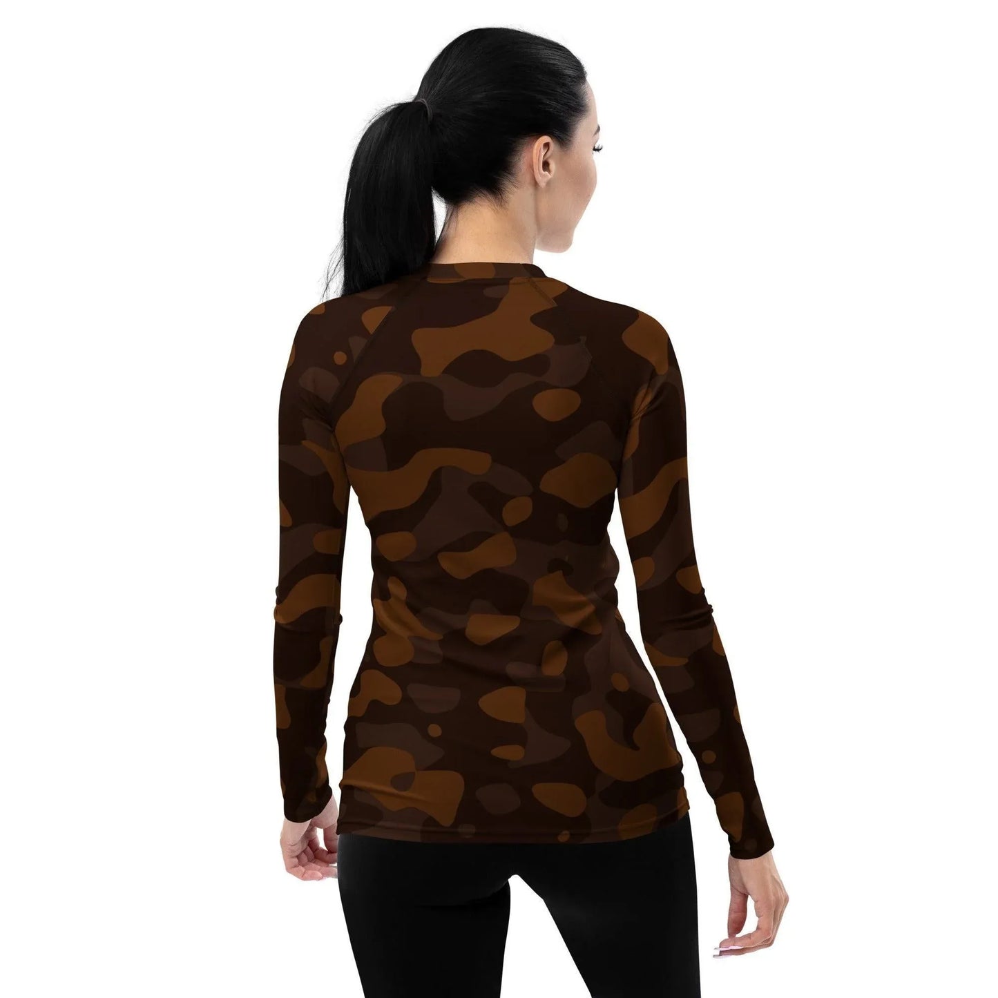 braunes-camouflage-damen-rash-guard-rash-guard-jlr-design-2 - JLR Design