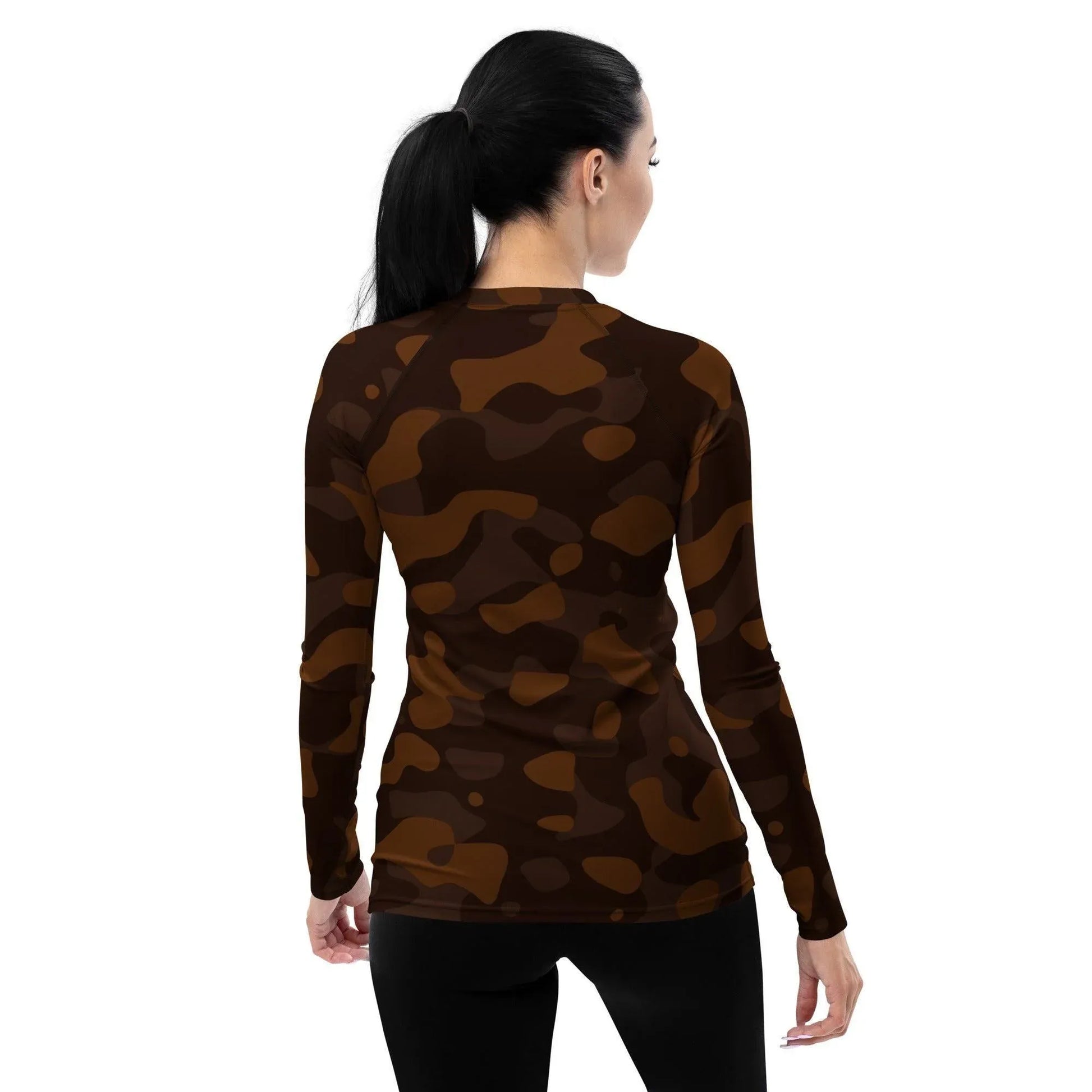 braunes-camouflage-damen-rash-guard-rash-guard-jlr-design-2 - JLR Design