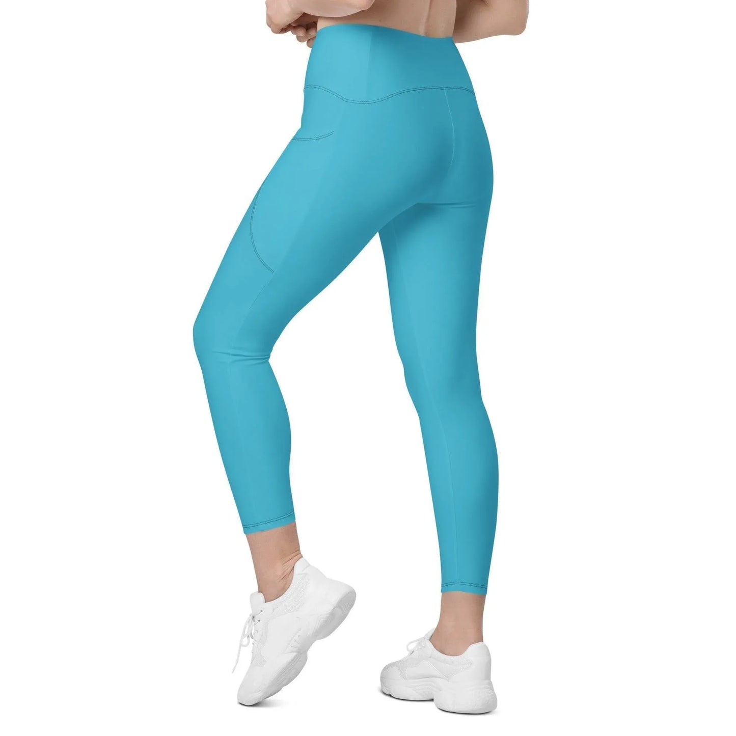 bright-summer-sky-damen-v-bund-leggings-mit-taschen-v-bund-leggings-jlr-design-5 - JLR Design