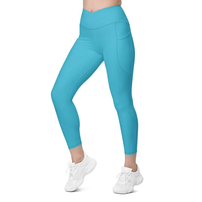 bright-summer-sky-damen-v-bund-leggings-mit-taschen-v-bund-leggings-jlr-design-7 - JLR Design