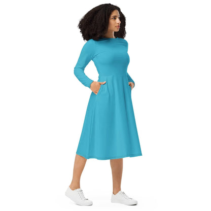 bright-summer-sky-langarmliges-midikleid-midikleid-jlr-design-4 - JLR Design