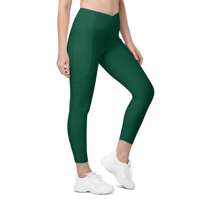 british-racing-green-damen-v-bund-leggings-mit-taschen-v-bund-leggings-jlr-design-1 - JLR Design