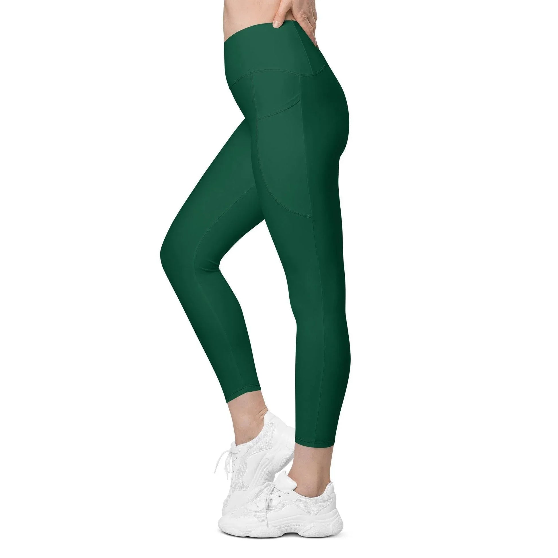 british-racing-green-damen-v-bund-leggings-mit-taschen-v-bund-leggings-jlr-design-3 - JLR Design