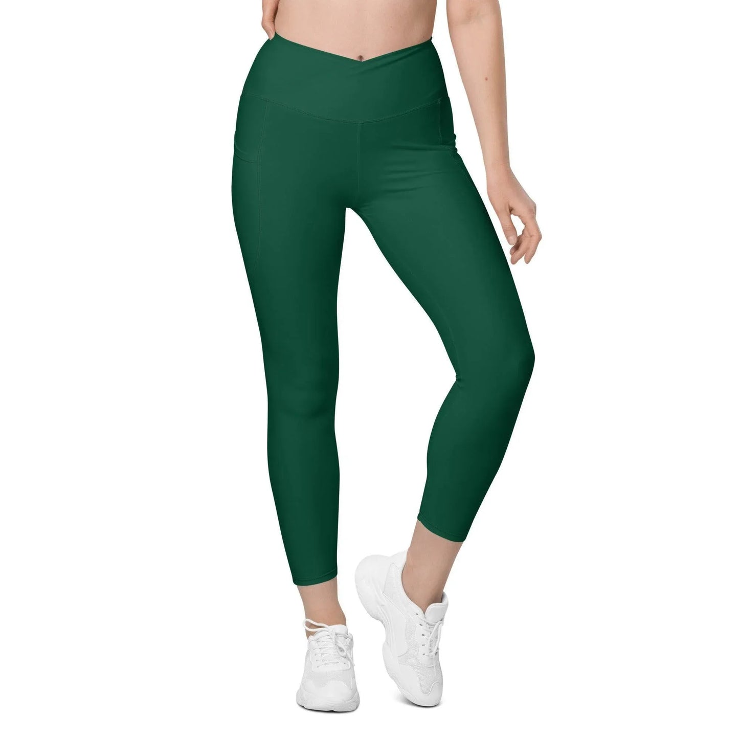 british-racing-green-damen-v-bund-leggings-mit-taschen-v-bund-leggings-jlr-design-5 - JLR Design