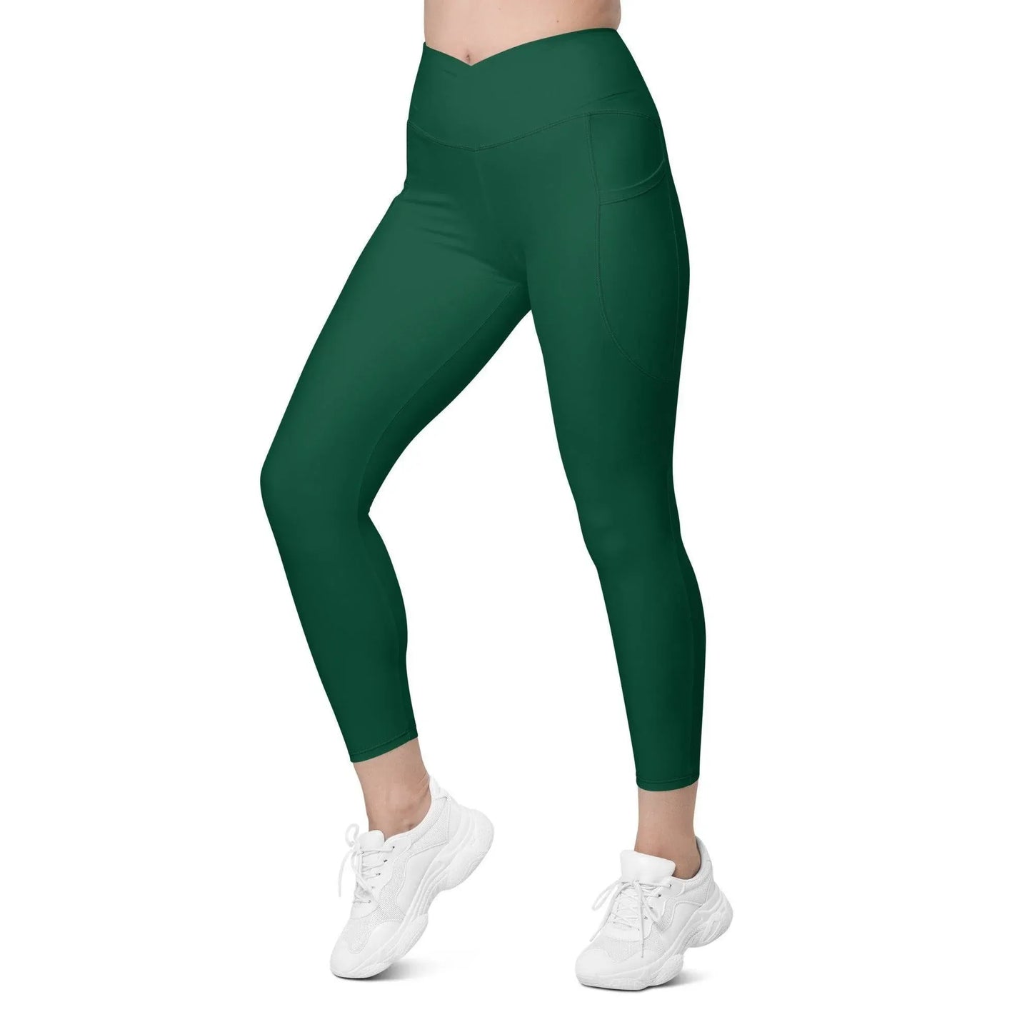 british-racing-green-damen-v-bund-leggings-mit-taschen-v-bund-leggings-jlr-design-7 - JLR Design
