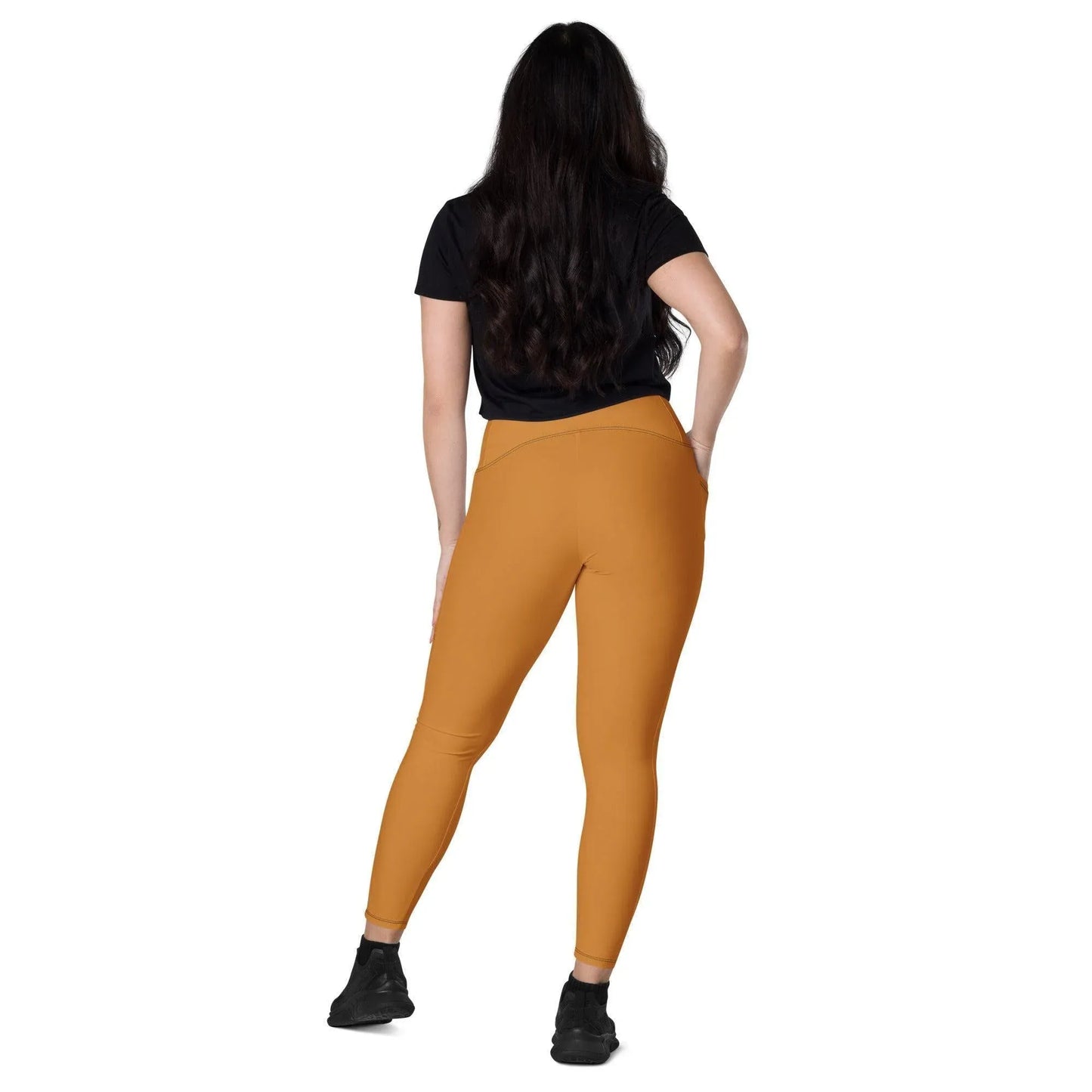 bronze-damen-v-bund-leggings-mit-taschen-v-bund-leggings-jlr-design-6 - JLR Design
