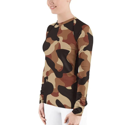 brown-camouflage-damen-rash-guard-rash-guard-jlr-design-3 - JLR Design