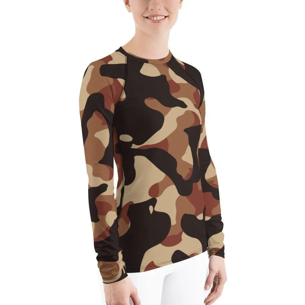 brown-camouflage-damen-rash-guard-rash-guard-jlr-design-4 - JLR Design