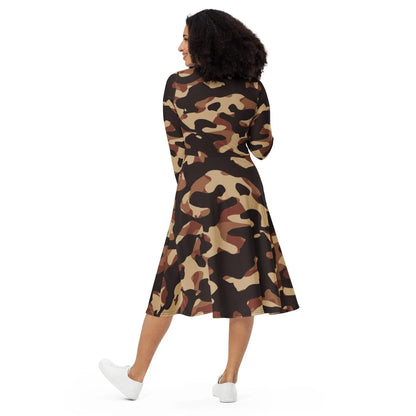brown-camouflage-langarmliges-midikleid-midikleid-jlr-design-5 - JLR Design