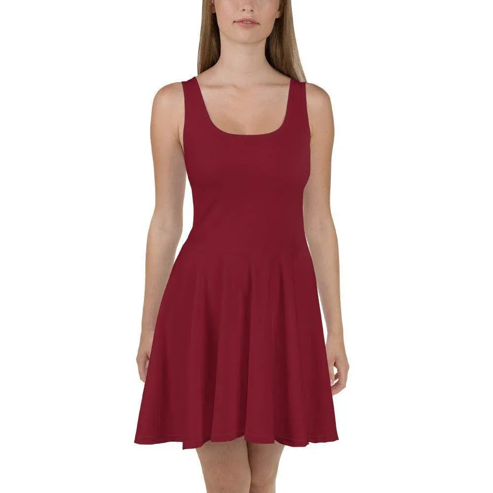 burgund-skater-kleid-skater-kleid-jlr-design-1 - JLR Design