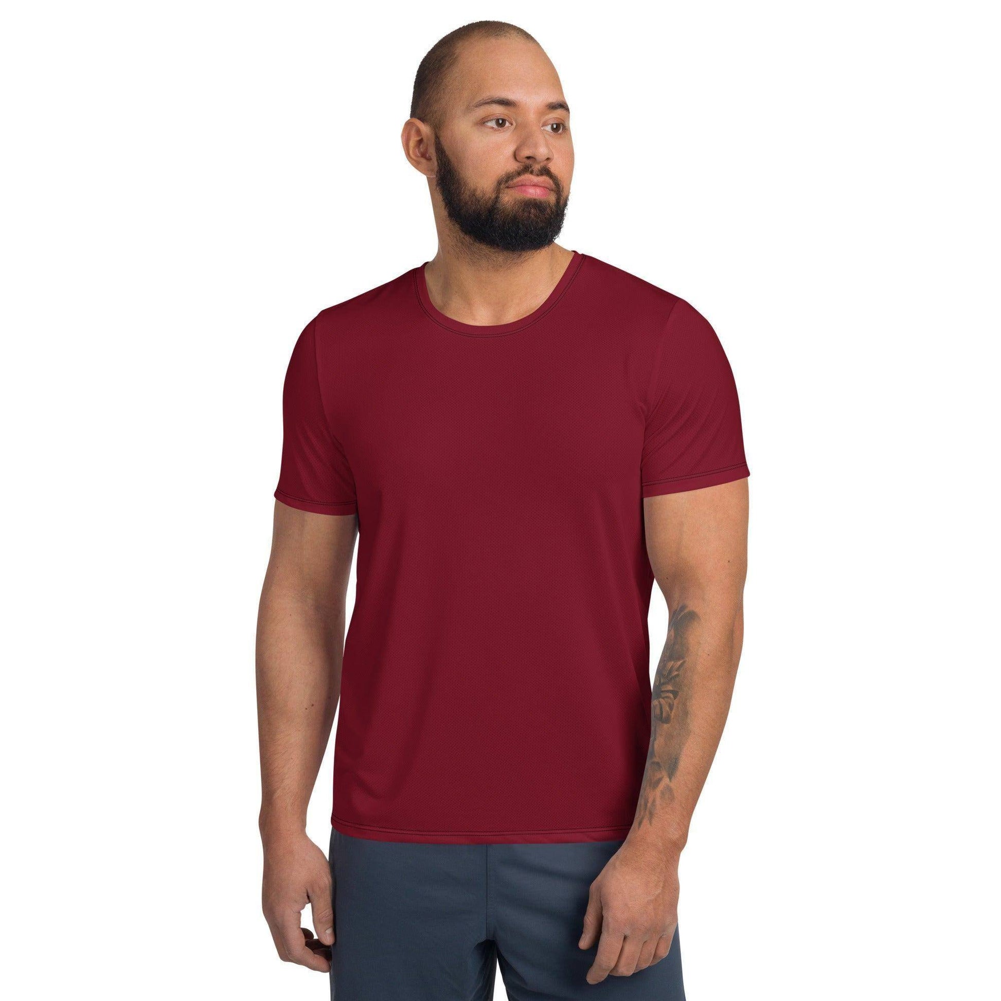 burgund-sport-t-shirt-fur-herren-sport-t-shirt-jlr-design-1 - JLR Design