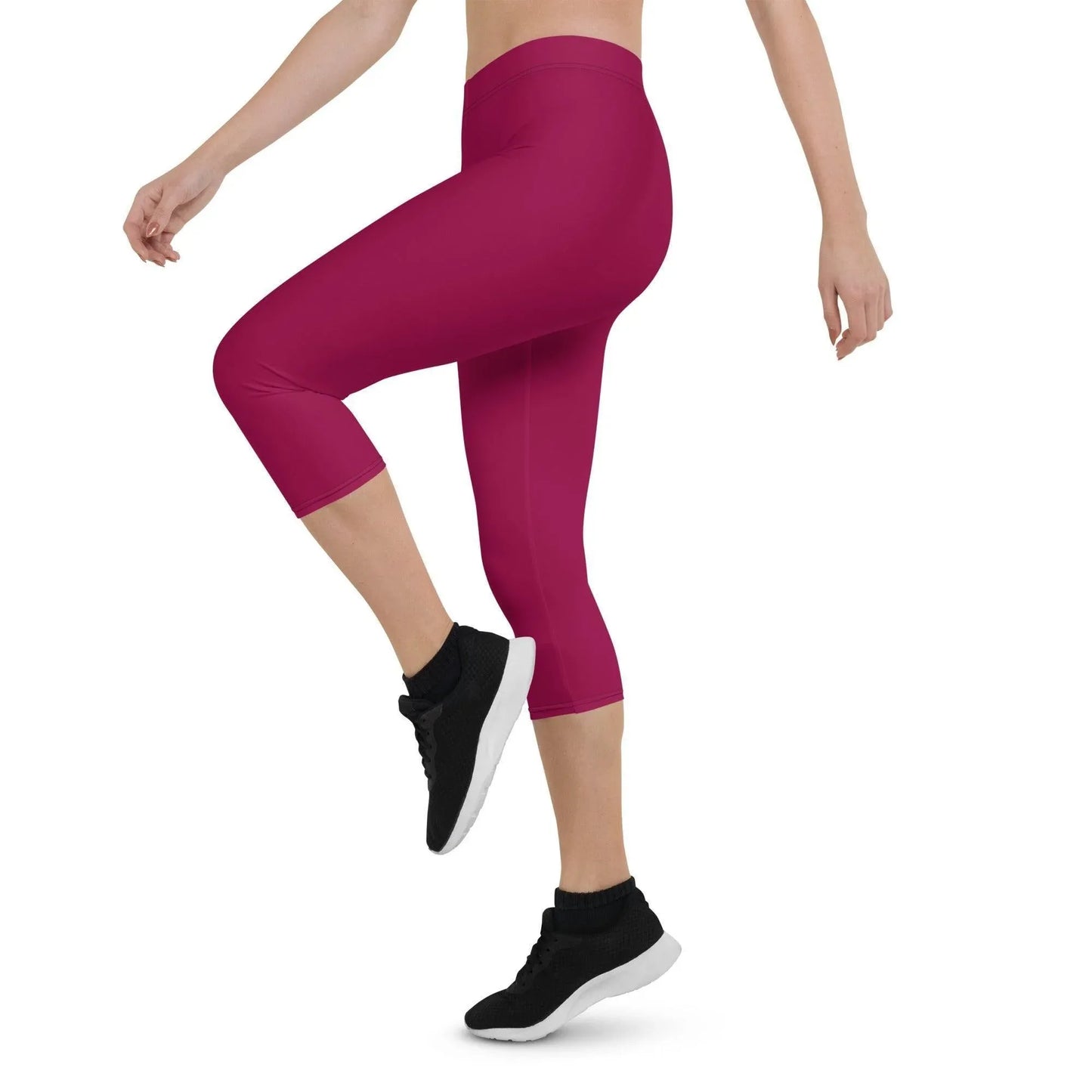 burgundy-damen-capri-leggings-capri-leggings-jlr-design-3 - JLR Design