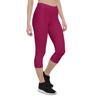 burgundy-damen-capri-leggings-capri-leggings-jlr-design-6 - JLR Design