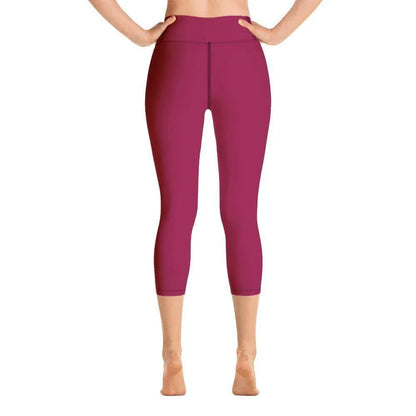burgundy-damen-yoga-capri-leggings-yoga-capri-leggings-jlr-design-4 - JLR Design