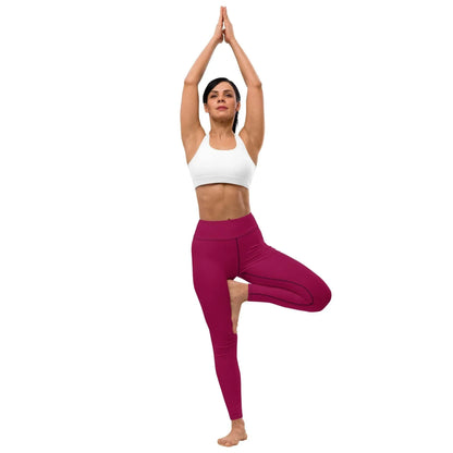burgundy-damen-yoga-leggings-yoga-leggings-jlr-design-1 - JLR Design