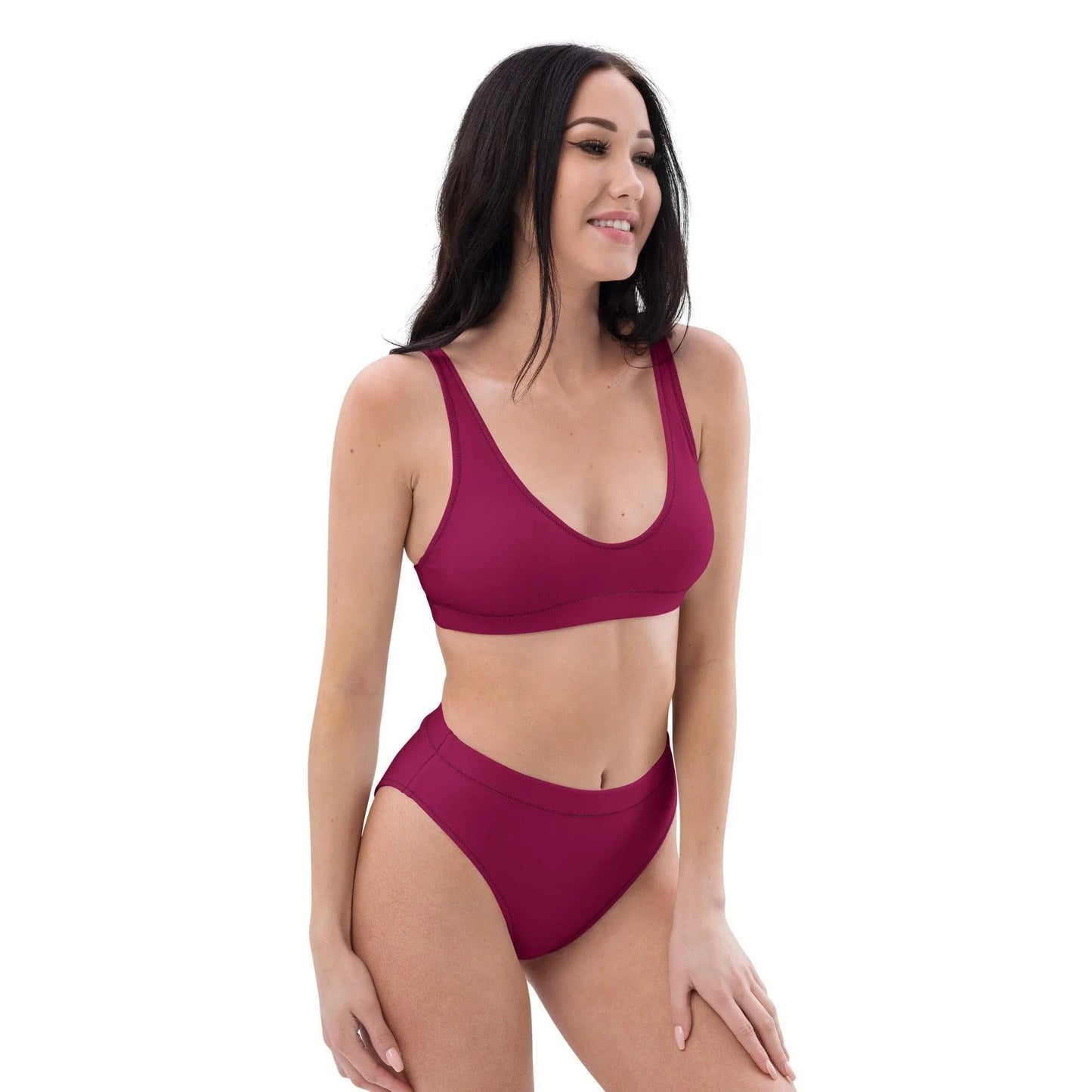 burgundy-high-waist-bikini-bikini-jlr-design-2 - JLR Design