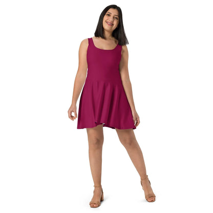 burgundy-skater-kleid-skater-kleid-jlr-design-1 - JLR Design