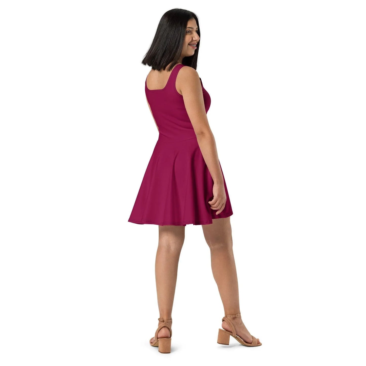 burgundy-skater-kleid-skater-kleid-jlr-design-2 - JLR Design
