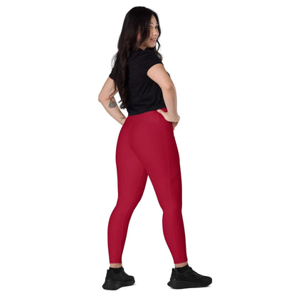 carmine-damen-v-bund-leggings-mit-taschen-v-bund-leggings-jlr-design-2 - JLR Design