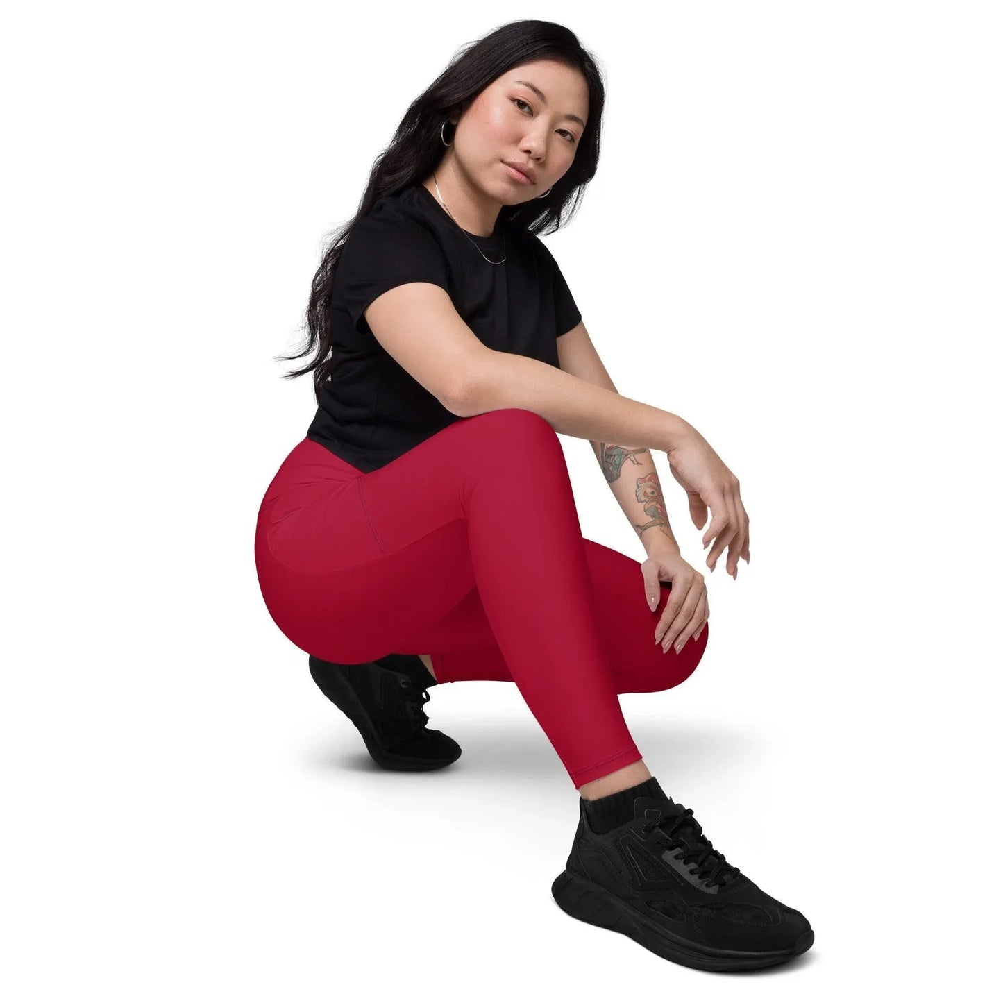 carmine-damen-v-bund-leggings-mit-taschen-v-bund-leggings-jlr-design-3 - JLR Design