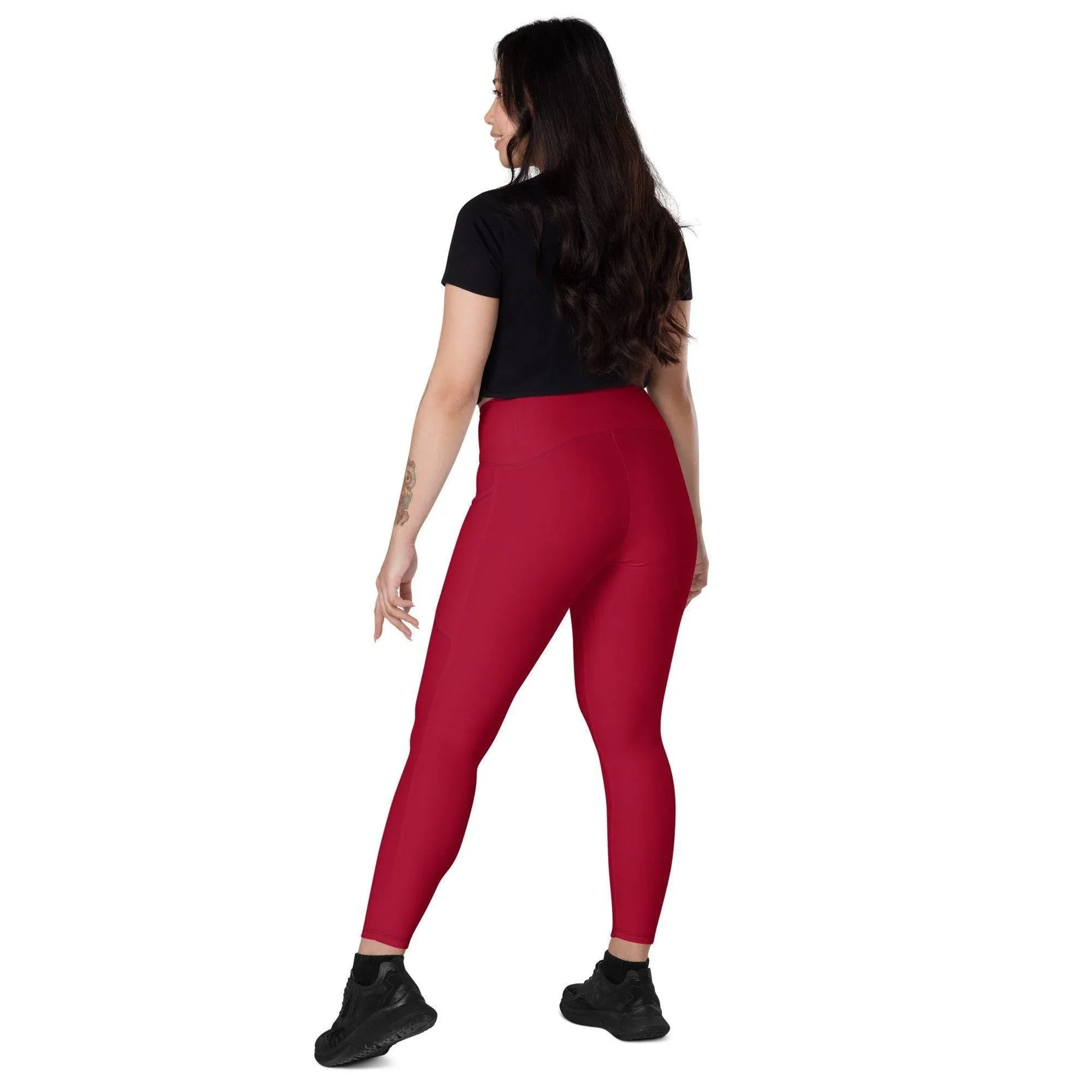 carmine-damen-v-bund-leggings-mit-taschen-v-bund-leggings-jlr-design-4 - JLR Design
