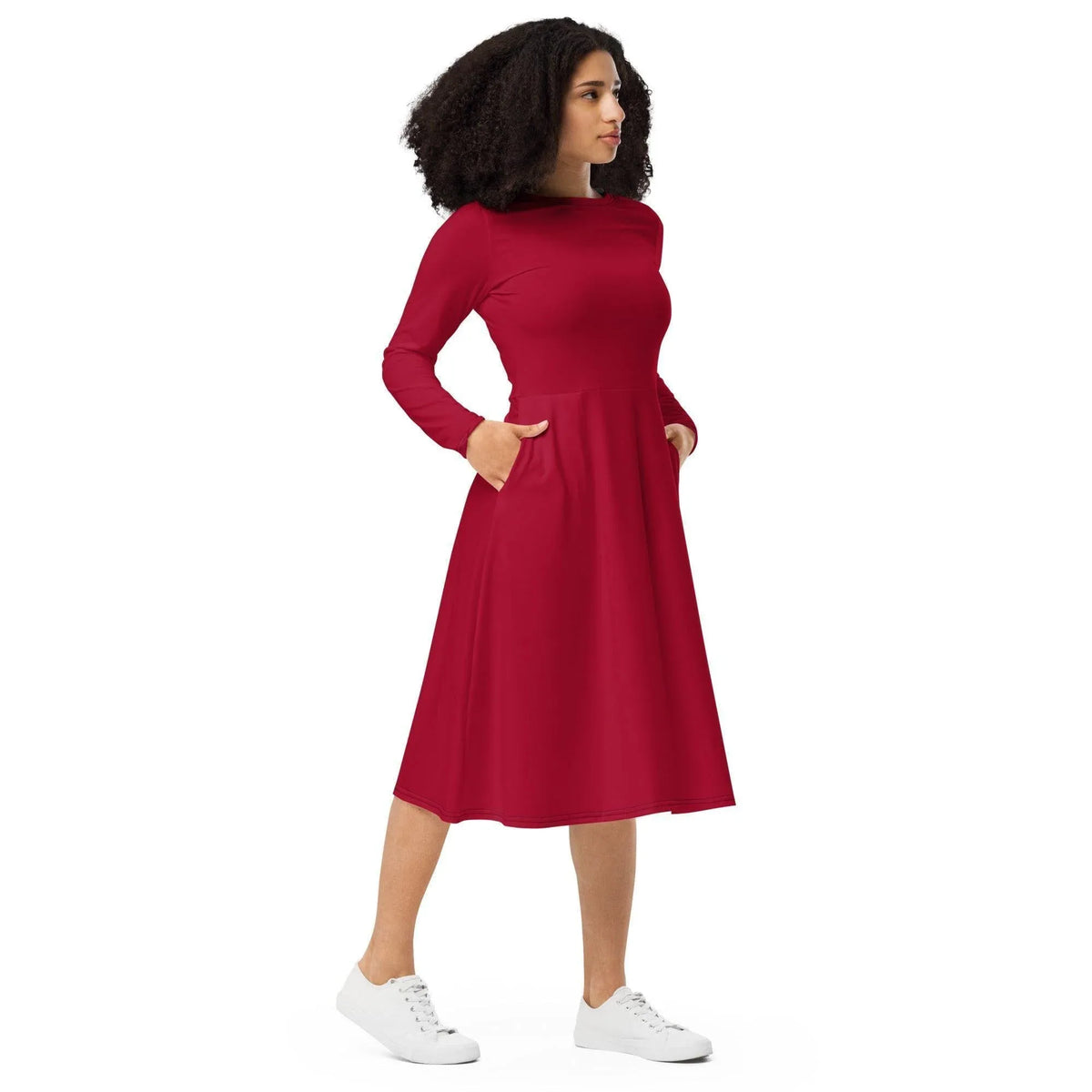 carmine-langarmliges-midikleid-midikleid-jlr-design-jlr-design-de-4 - JLR Design