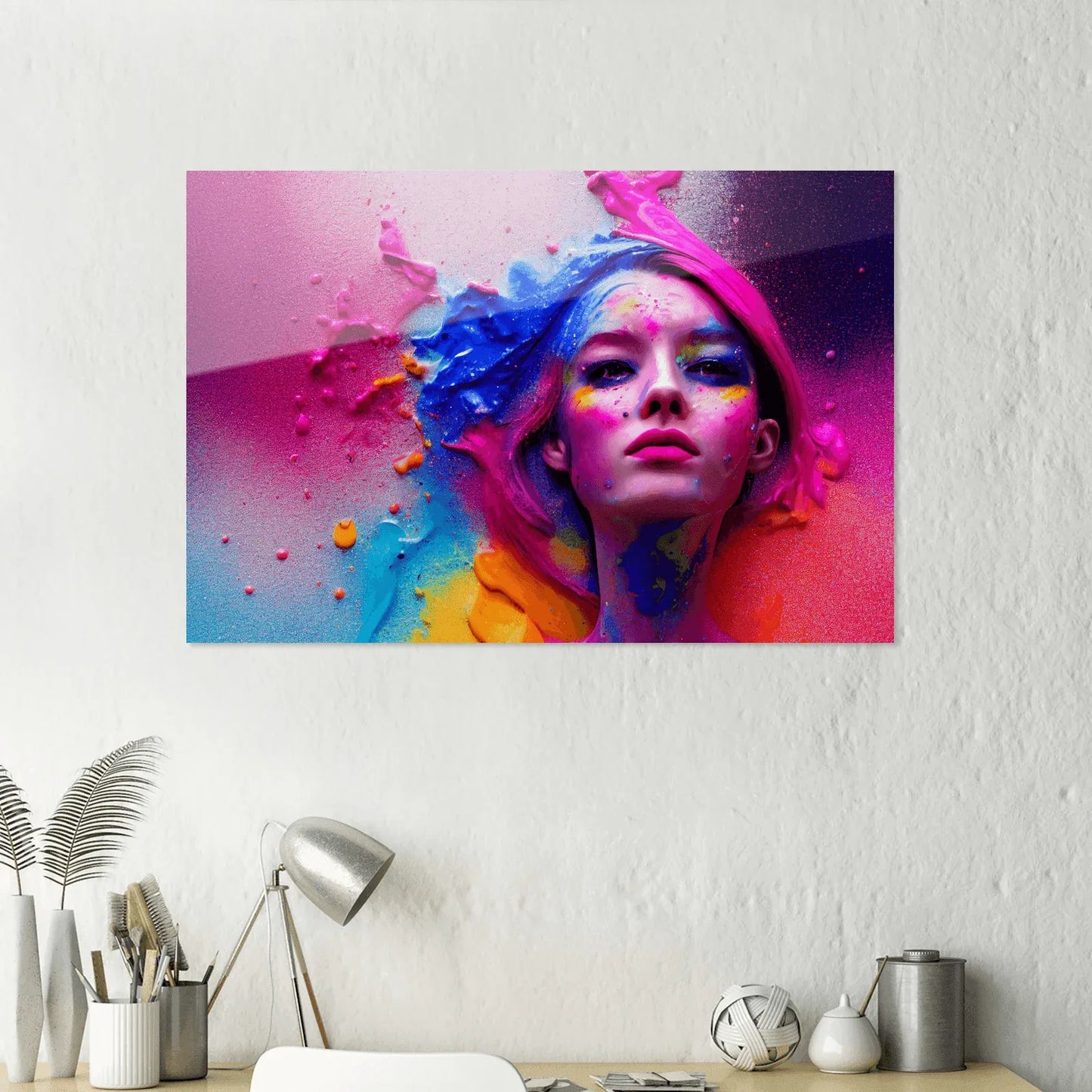 colorful-woman-metall-poster-60x40cm-metallposter-jlr-design-2 - JLR Design