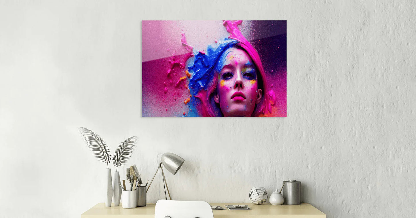 colorful-woman-metall-poster-60x40cm-metallposter-jlr-design-3 - JLR Design