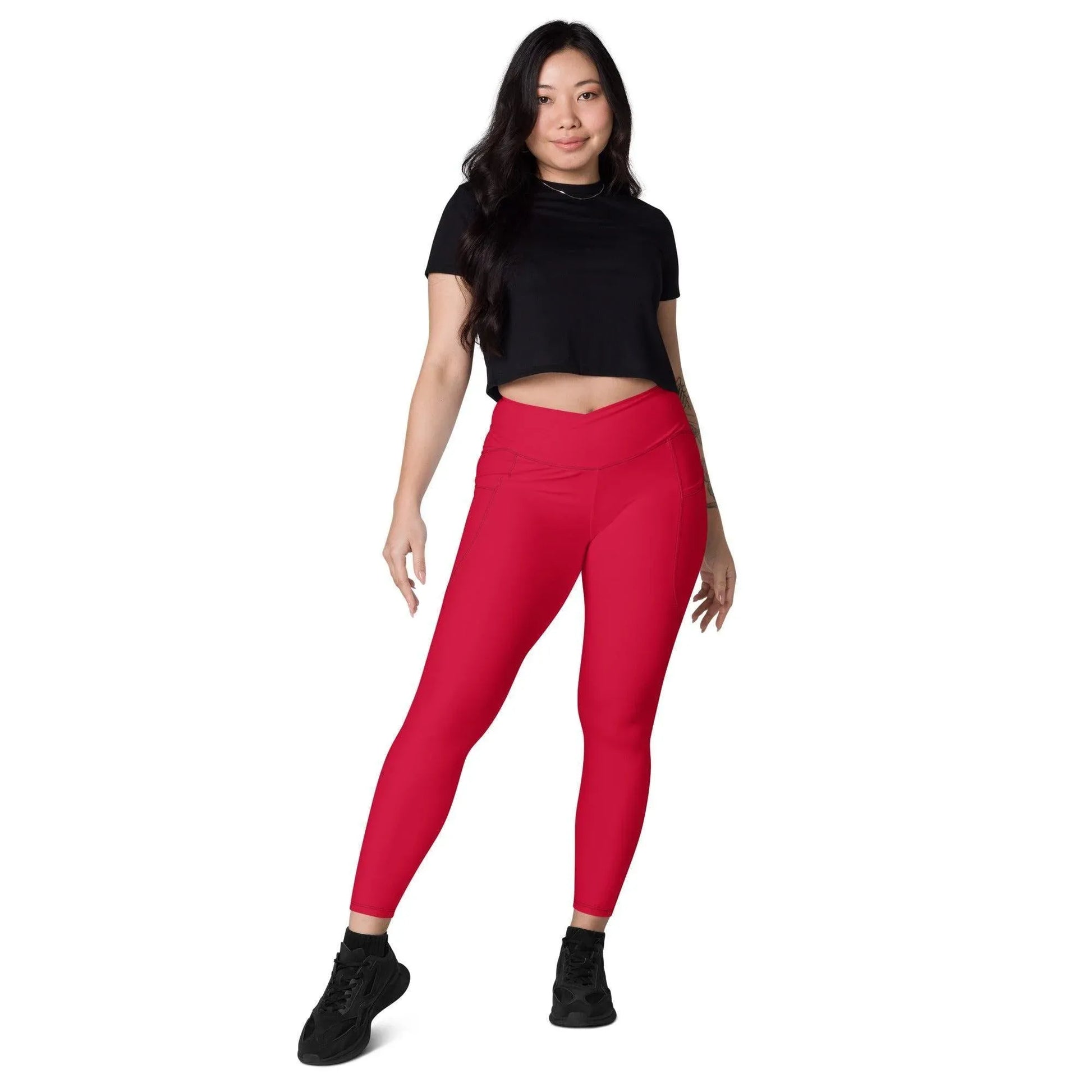 crimson-damen-v-bund-leggings-mit-taschen-v-bund-leggings-jlr-design-5 - JLR Design