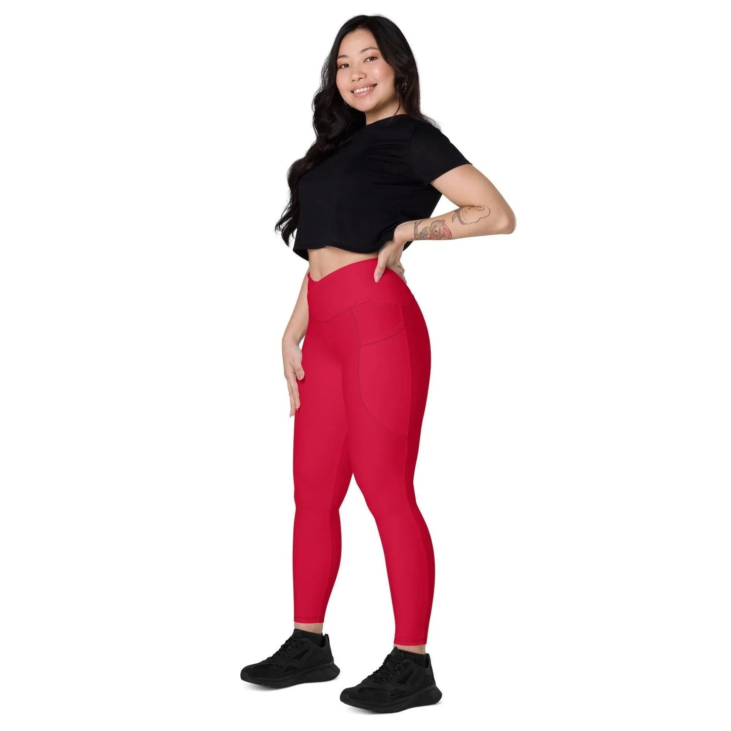 crimson-damen-v-bund-leggings-mit-taschen-v-bund-leggings-jlr-design-7 - JLR Design