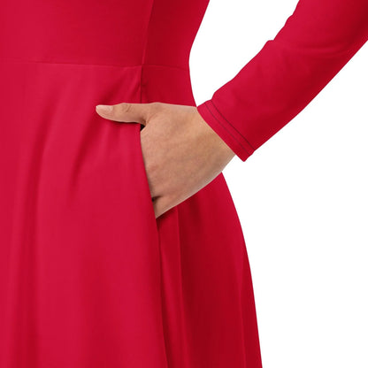 crimson-langarmliges-midikleid-midikleid-jlr-design-5 - JLR Design