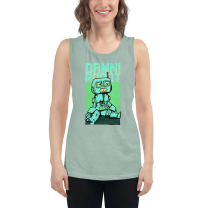 damn-robot-damen-tank-top-tank-top-jlr-design-13 - JLR Design