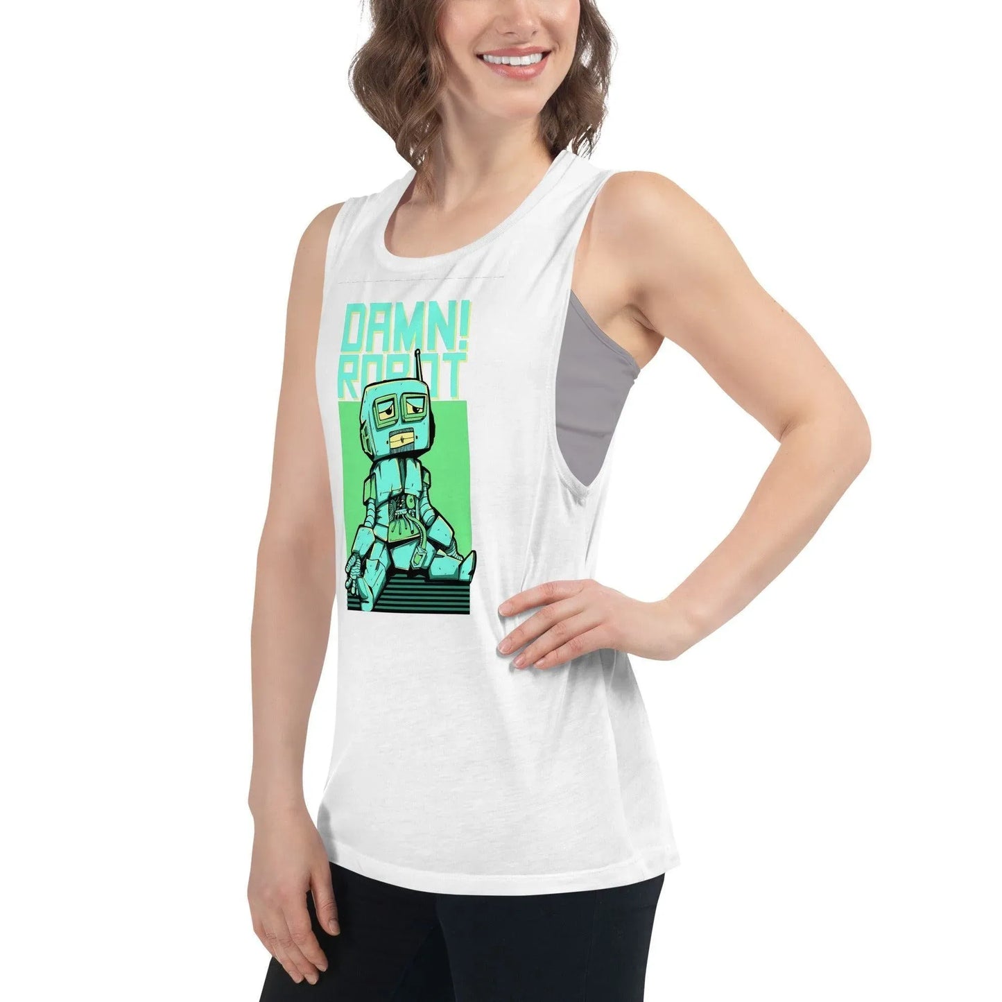 damn-robot-damen-tank-top-tank-top-jlr-design-17 - JLR Design