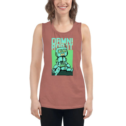 damn-robot-damen-tank-top-tank-top-jlr-design-4 - JLR Design