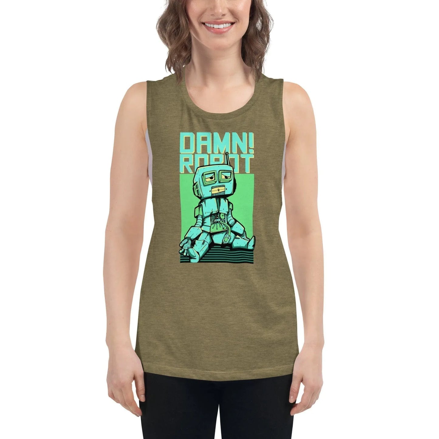damn-robot-damen-tank-top-tank-top-jlr-design-7 - JLR Design