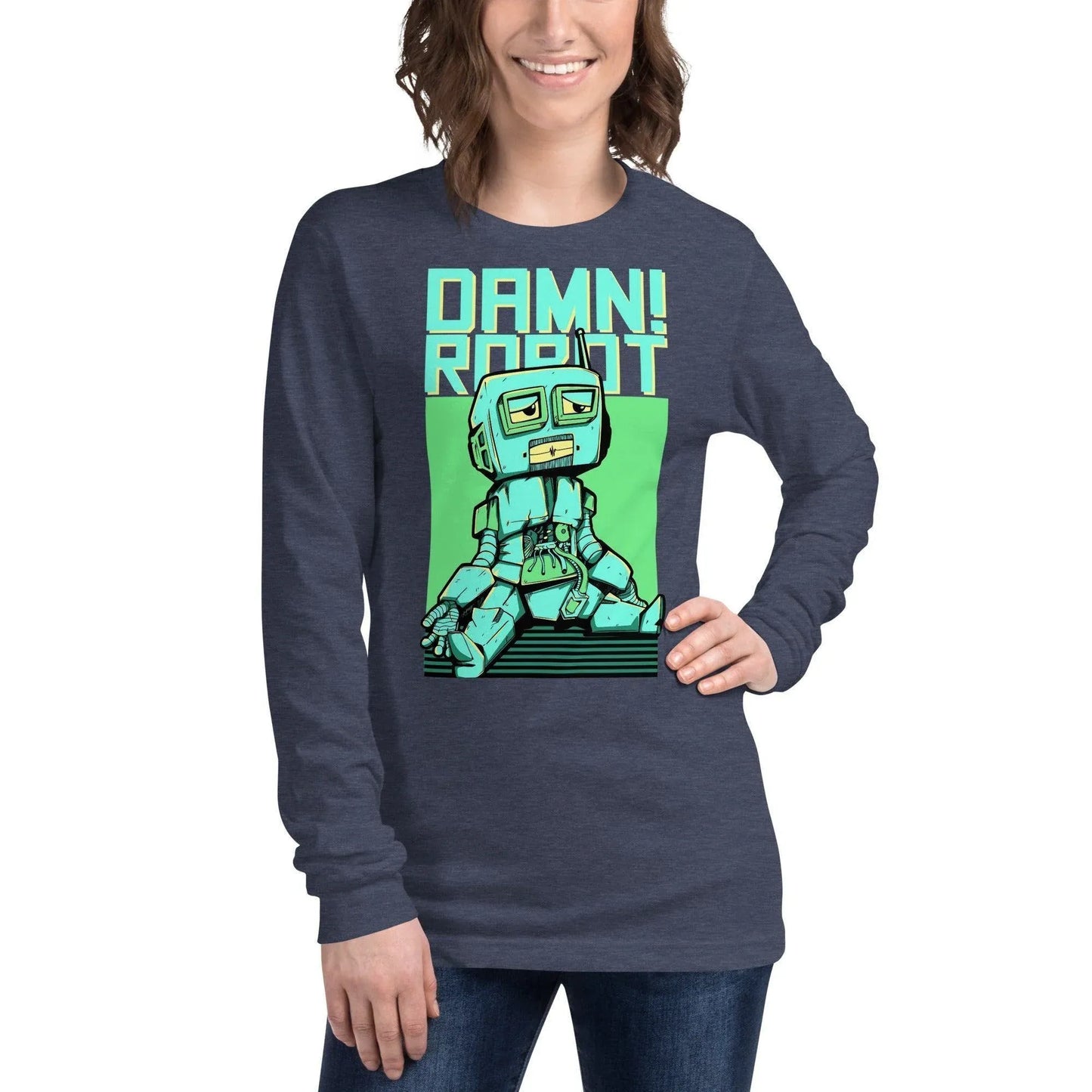 damn-robot-langarmshirt-langarmshirt-jlr-design-11 - JLR Design