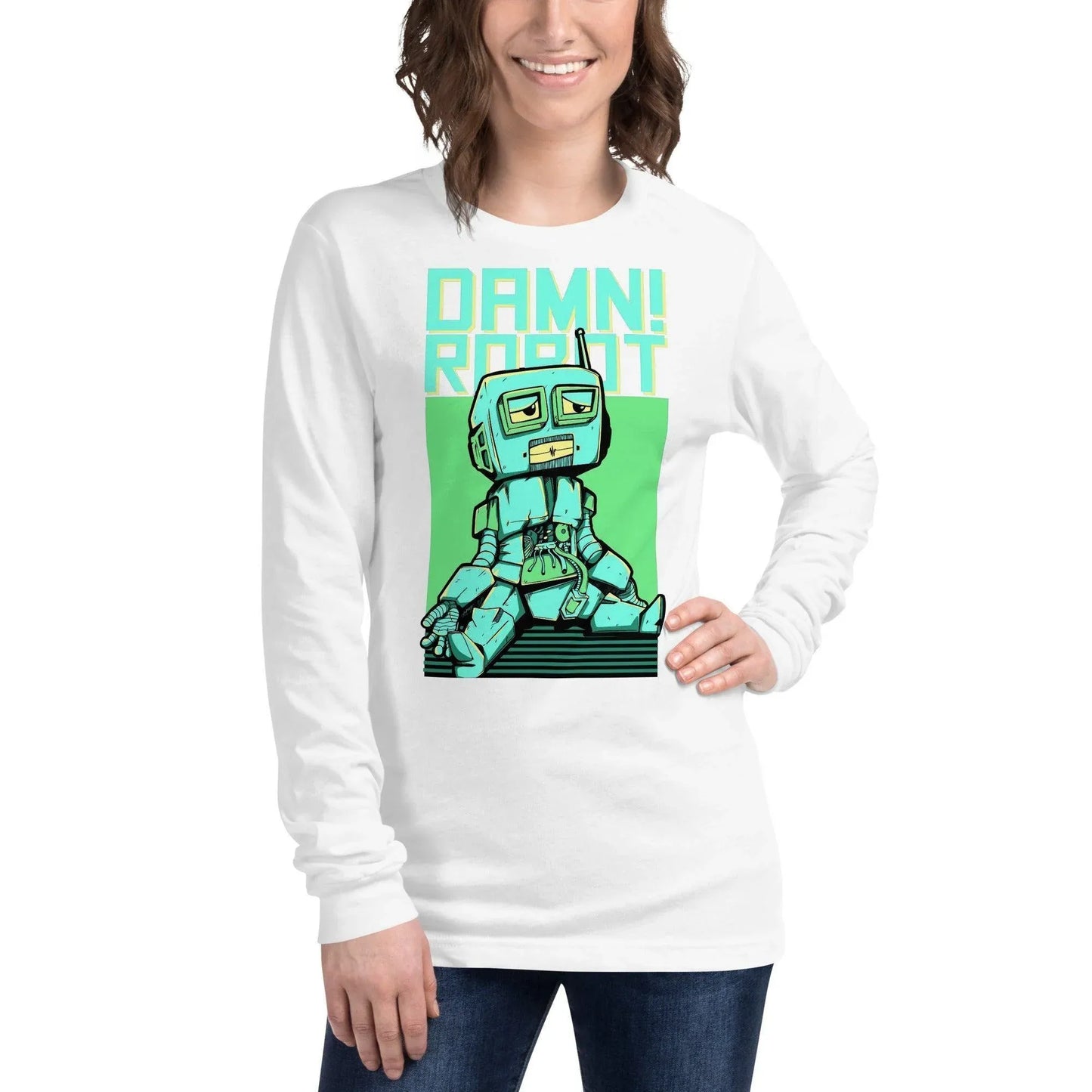 damn-robot-langarmshirt-langarmshirt-jlr-design-16 - JLR Design