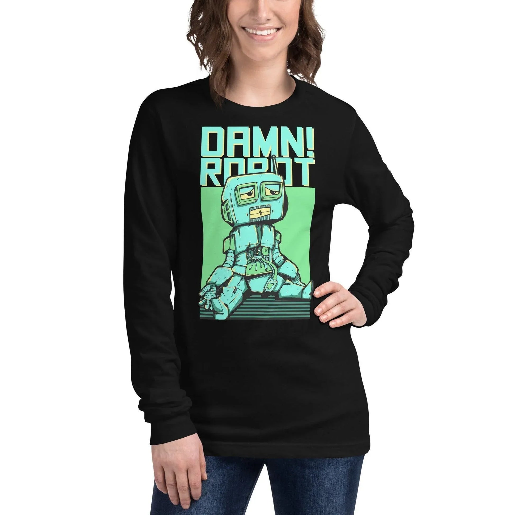 damn-robot-langarmshirt-langarmshirt-jlr-design-4 - JLR Design