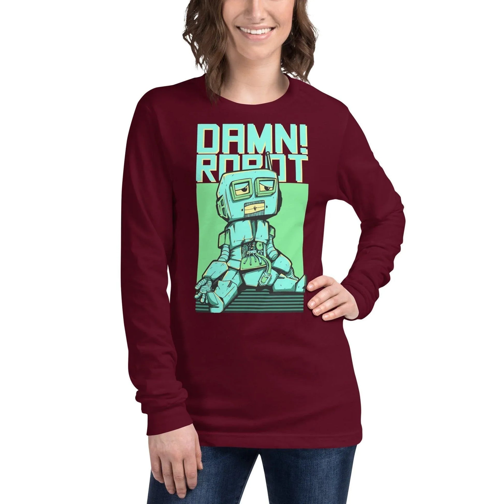 damn-robot-langarmshirt-langarmshirt-jlr-design-6 - JLR Design